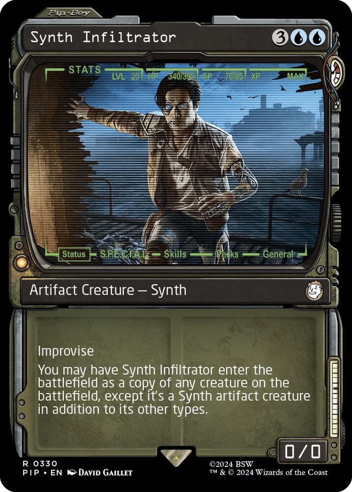 Synth Infiltrator (Showcase) 330 card from Universes Beyond: Fallout