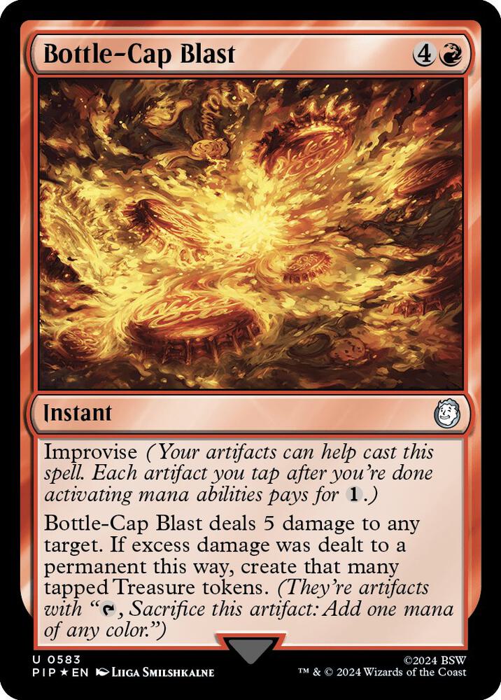 Bottle-Cap Blast (Surge Foil) 583 card from Universes Beyond: Fallout