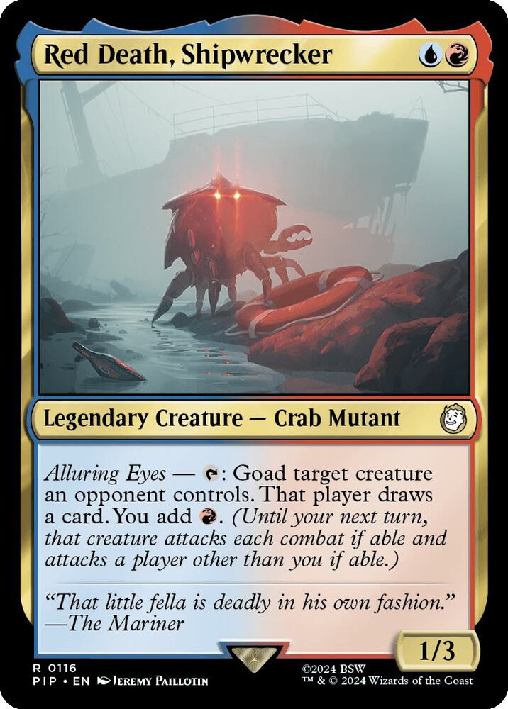 Red Death, Shipwrecker 116 card from Universes Beyond: Fallout