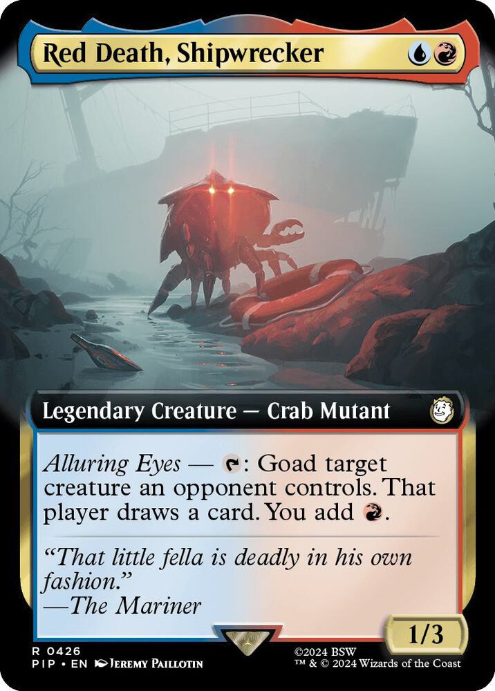 Red Death, Shipwrecker (Extended Art) 426 card from Universes Beyond: Fallout
