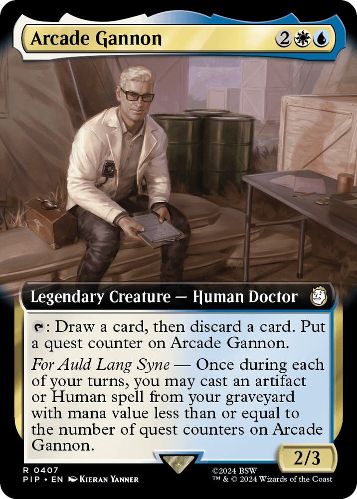 Arcade Gannon (Extended Art) 407 card from Universes Beyond: Fallout