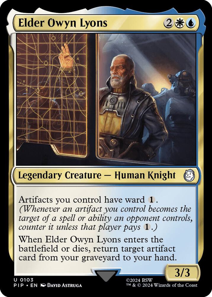 Elder Owyn Lyons 103 card from Universes Beyond: Fallout
