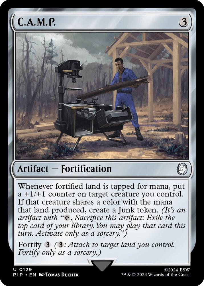 C.A.M.P. 129 card from Universes Beyond: Fallout