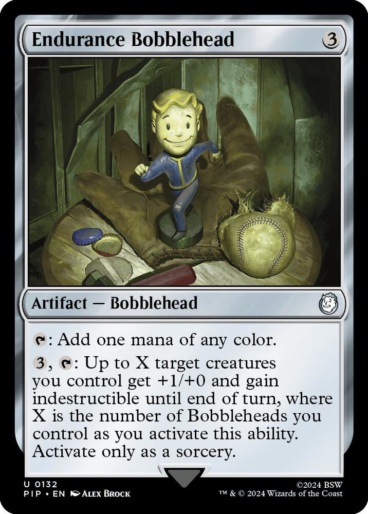 Endurance Bobblehead 132 card from Universes Beyond: Fallout