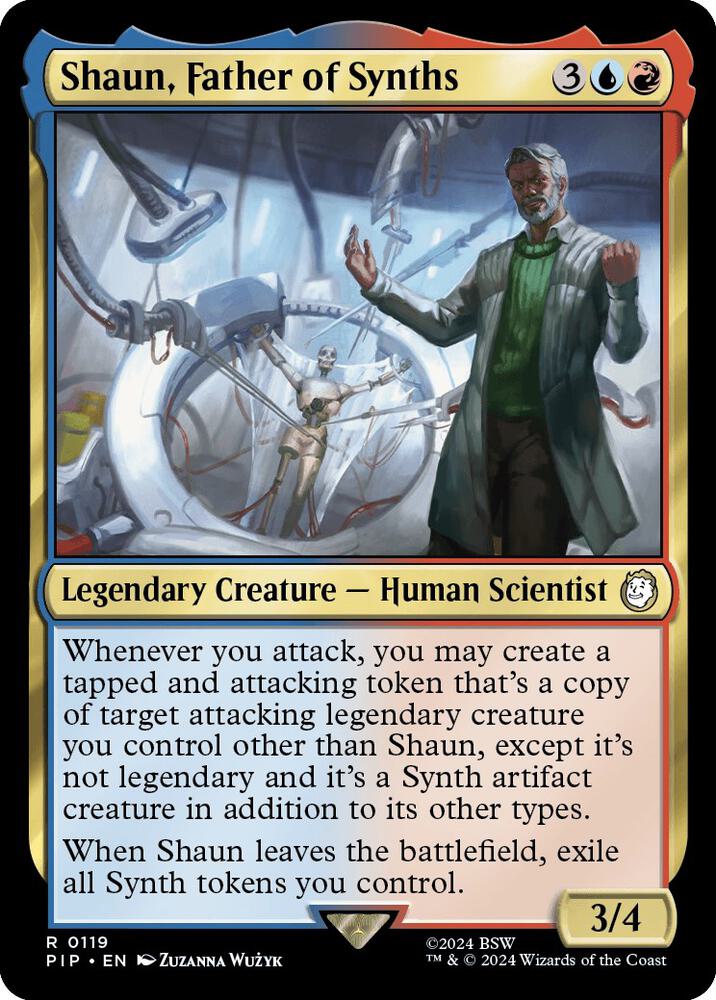 Shaun, Father of Synths 119 card from Universes Beyond: Fallout