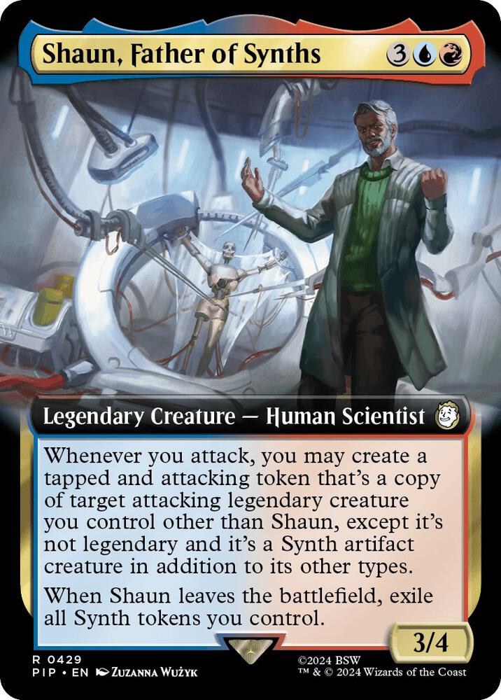 Shaun, Father of Synths (Extended Art) 429 card from Universes Beyond: Fallout