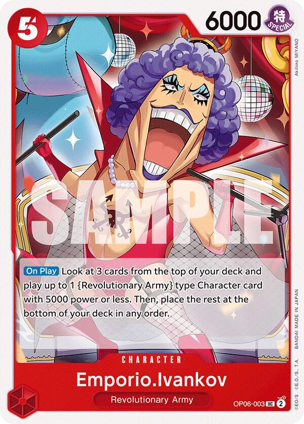 Emporio.Ivankov OP06-003 card from Wings of the Captain
