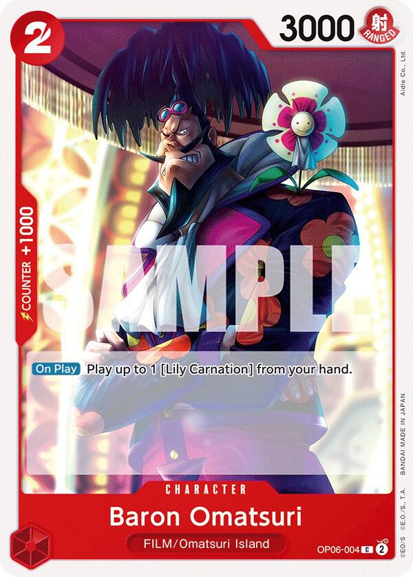 Baron Omatsuri OP06-004 card from Wings of the Captain