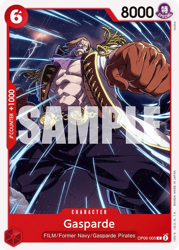 Gasparde OP06-005 card from Wings of the Captain