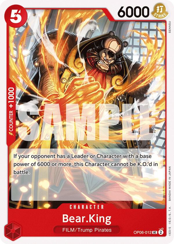 Bear.King OP06-012 card from Wings of the Captain