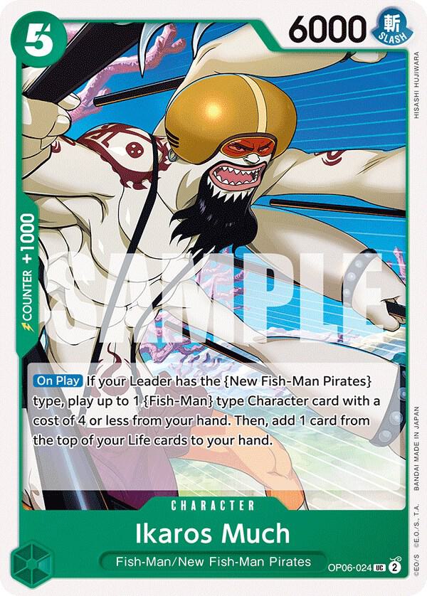 Ikaros Much OP06-024 card from Wings of the Captain
