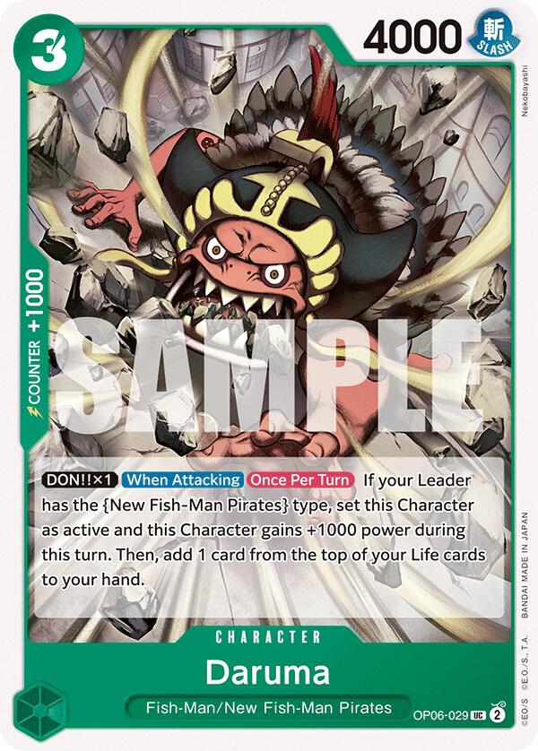Daruma OP06-029 card from Wings of the Captain
