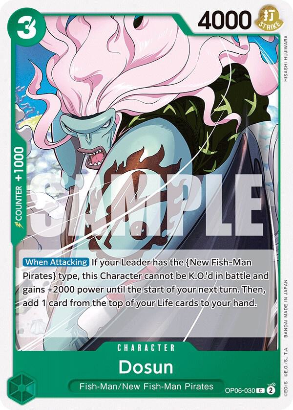 Dosun OP06-030 card from Wings of the Captain