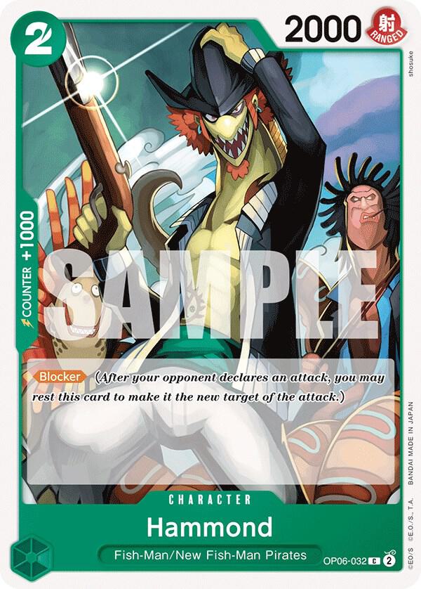 Hammond OP06-032 card from Wings of the Captain