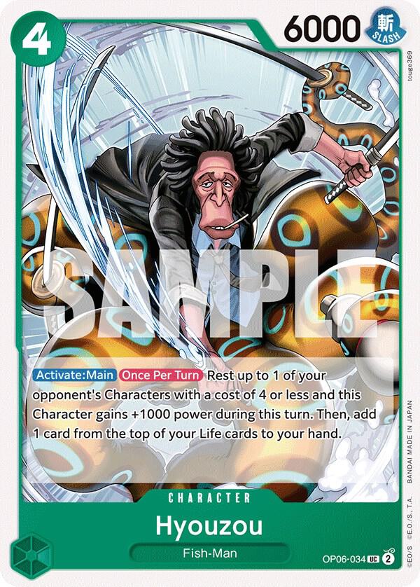 Hyouzou OP06-034 card from Wings of the Captain