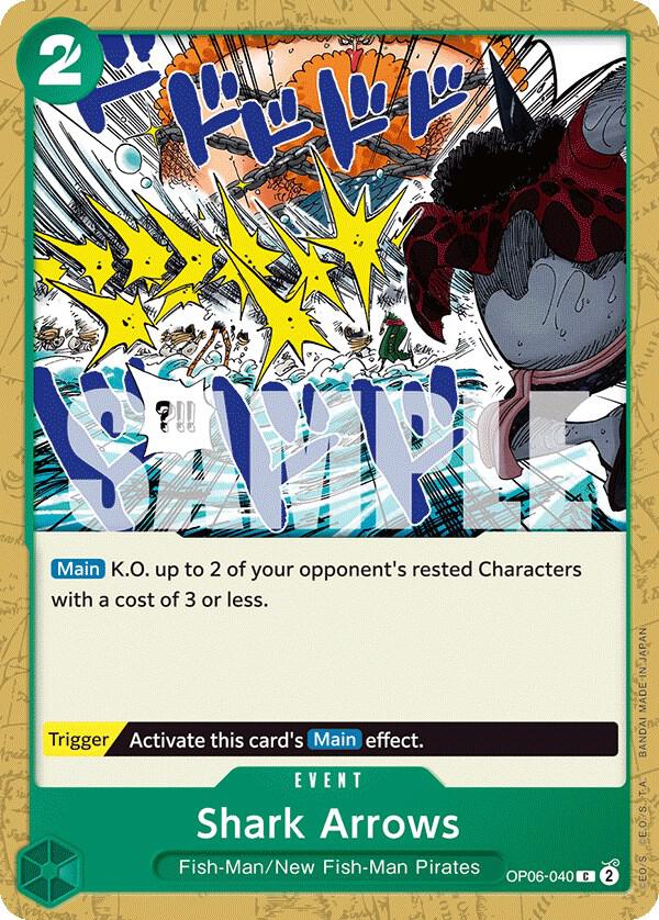 Shark Arrows OP06-040 card from Wings of the Captain