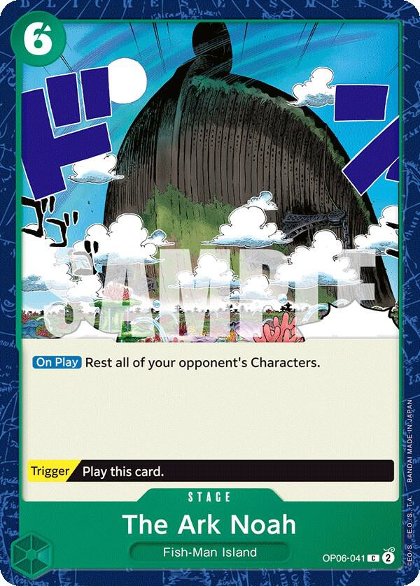 The Ark Noah OP06-041 card from Wings of the Captain
