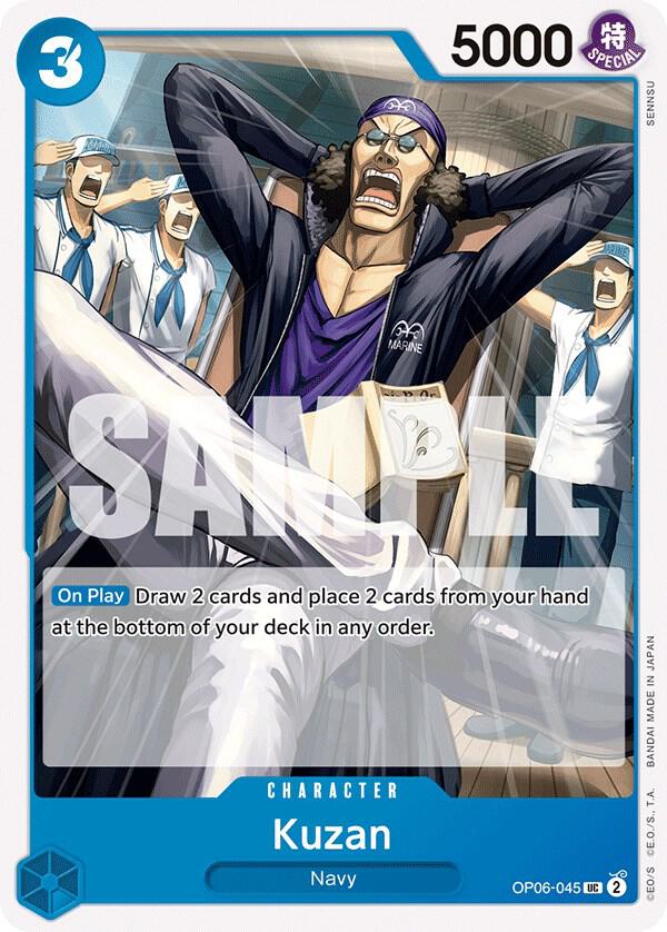 Kuzan OP06-045 card from Wings of the Captain