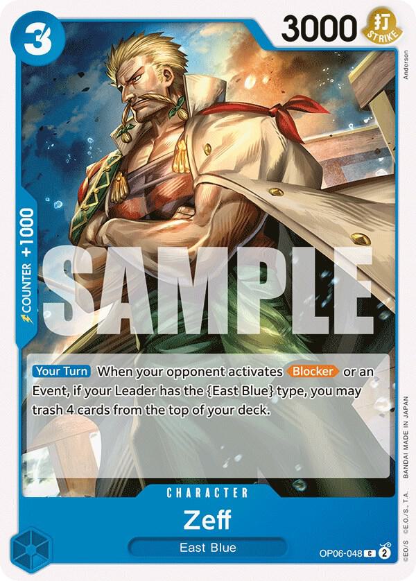 Zeff OP06-048 card from Wings of the Captain