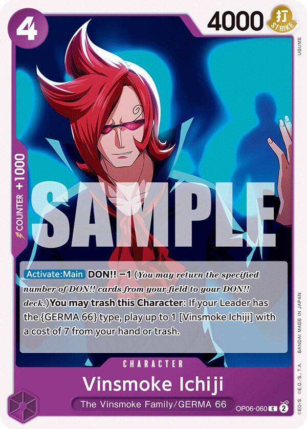Vinsmoke Ichiji OP06-060 card from Wings of the Captain