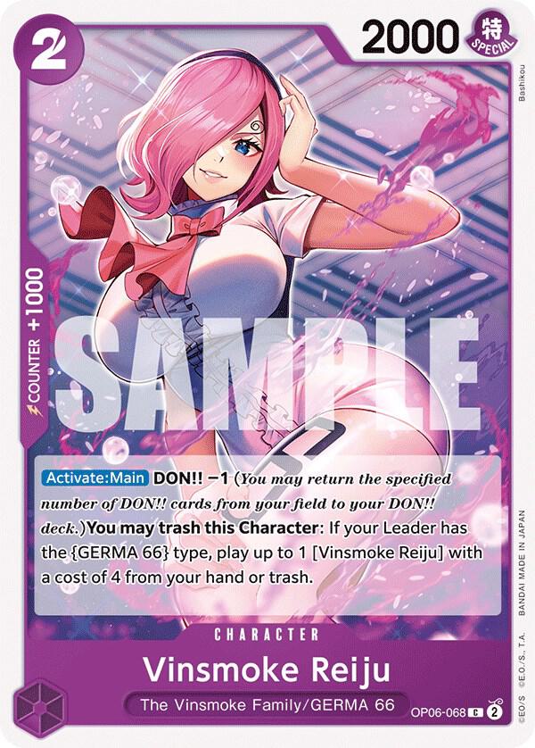 Vinsmoke Reiju OP06-068 card from Wings of the Captain