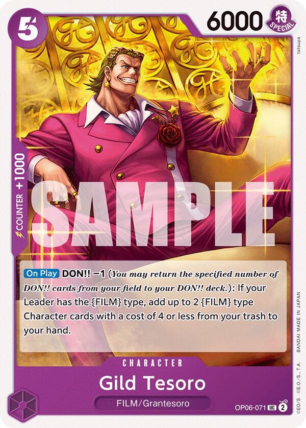 Gild Tesoro OP06-071 card from Wings of the Captain