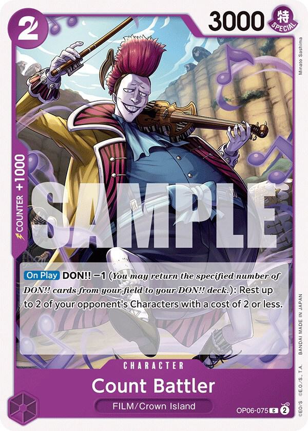 Count Battler OP06-075 card from Wings of the Captain
