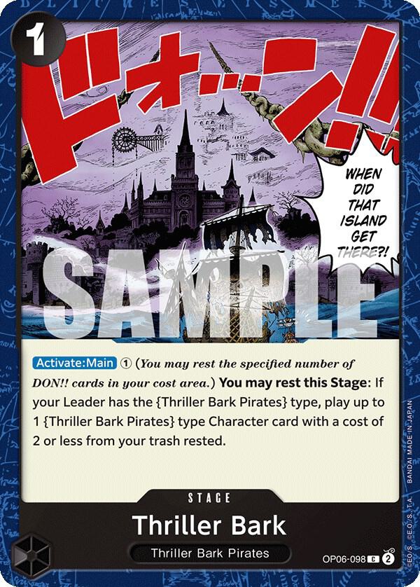 Thriller Bark OP06-098 card from Wings of the Captain