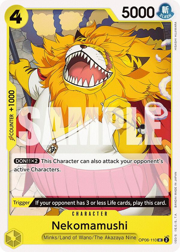 Nekomamushi OP06-110 card from Wings of the Captain