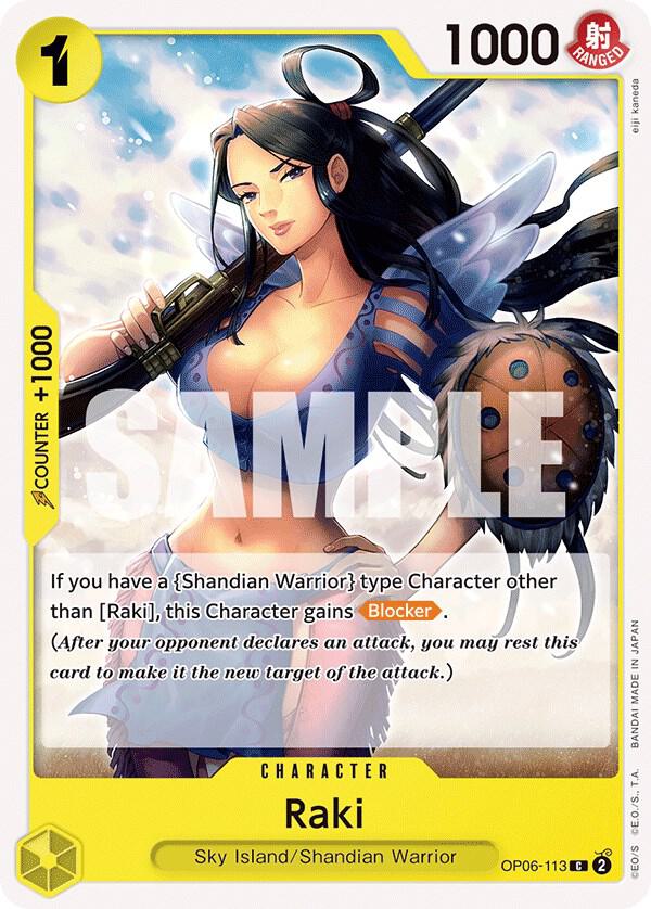 Raki OP06-113 card from Wings of the Captain
