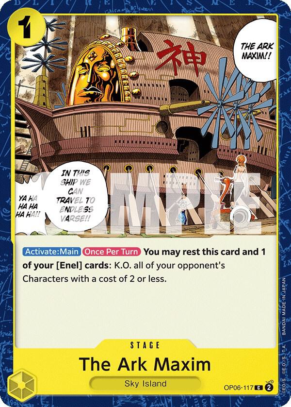 The Ark Maxim OP06-117 card from Wings of the Captain