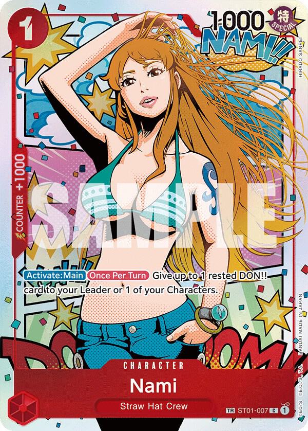 Nami (TR) ST01-007 card from Wings of the Captain