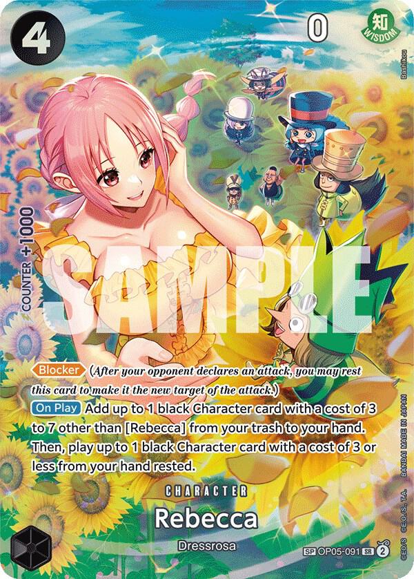Rebecca (SP) OP05-091 card from Wings of the Captain