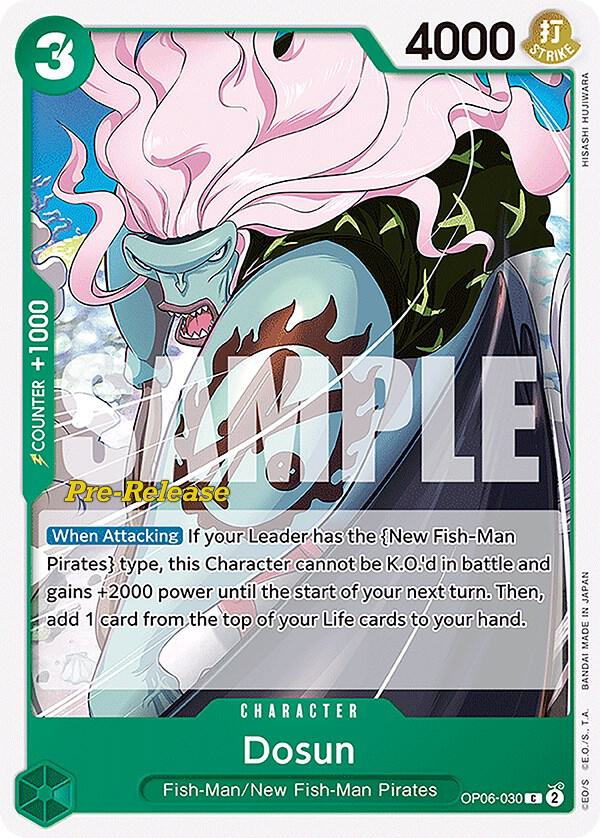Dosun OP06-030 card from Wings of the Captain Pre-Release Cards
