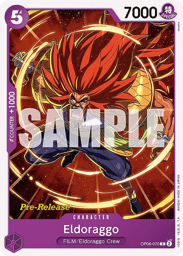 Eldoraggo OP06-070 card from Wings of the Captain Pre-Release Cards