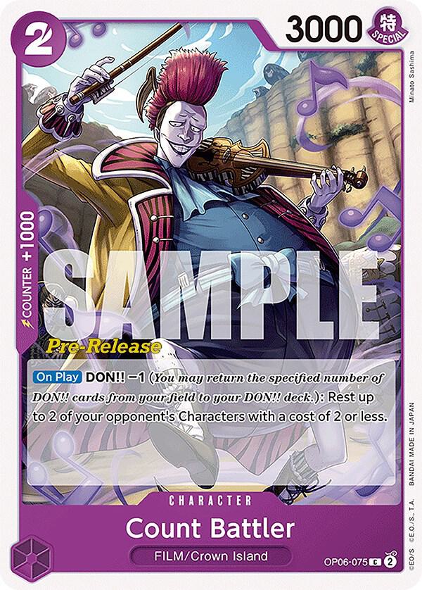 Count Battler OP06-075 card from Wings of the Captain Pre-Release Cards