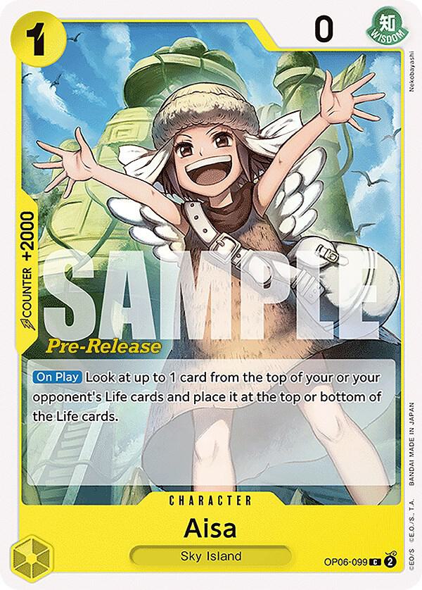 Aisa OP06-099 card from Wings of the Captain Pre-Release Cards