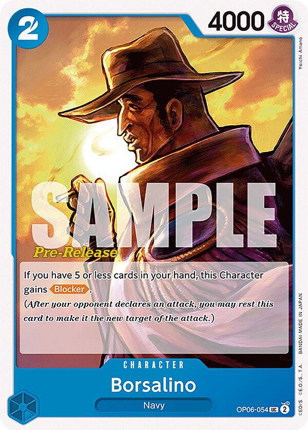 Borsalino OP06-054 card from Wings of the Captain Pre-Release Cards