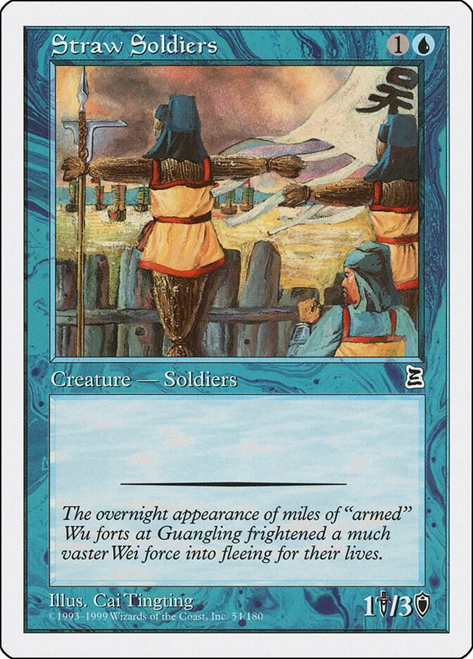 Straw Soldiers 54 card from Portal Three Kingdoms