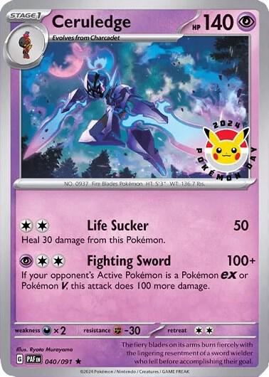 Ceruledge (Pokemon Day 2024) (Cosmos Holo) 040/091 card from Miscellaneous Cards & Products