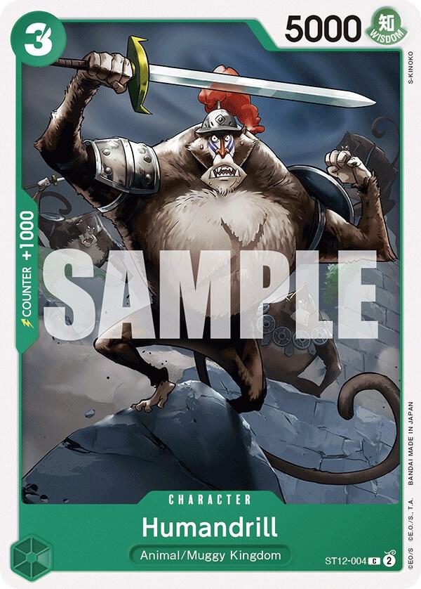 Humandrill ST12-004 card from Starter Deck 12: Zoro and Sanji