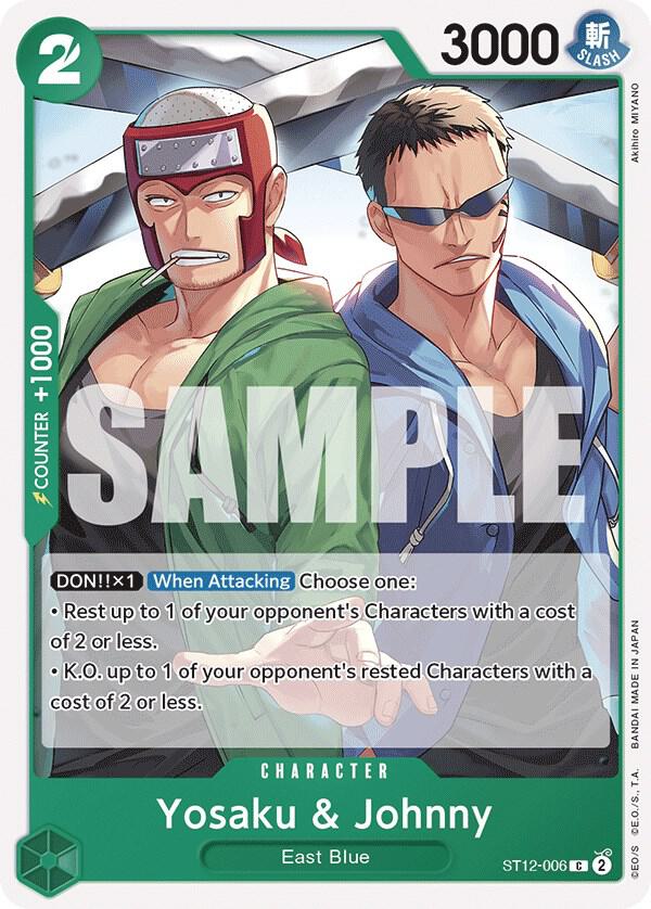 Yosaku & Johnny ST12-006 card from Starter Deck 12: Zoro and Sanji