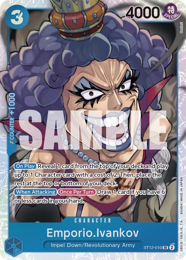 Emporio.Ivankov ST12-010 card from Starter Deck 12: Zoro and Sanji