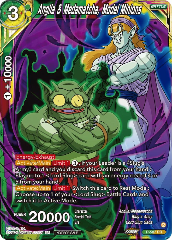 Angila & Medamatcha, Model Minions (Zenkai Series Tournament Pack Vol.7) P-587 card from Tournament Promotion Cards