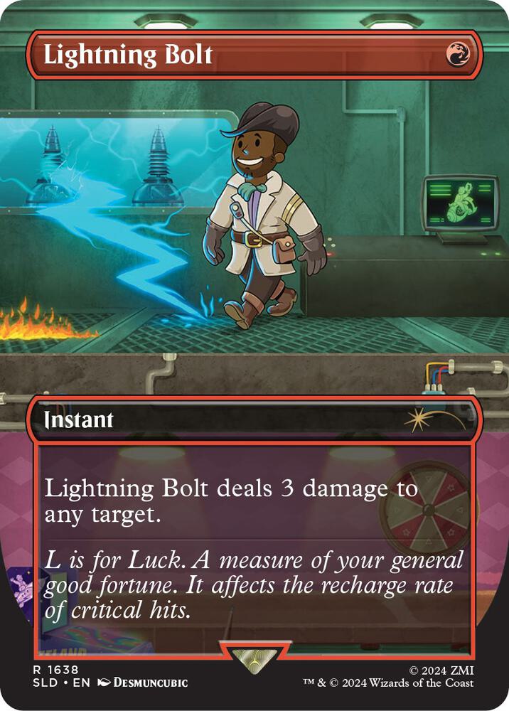 Lightning Bolt 1638 card from Secret Lair Drop Series