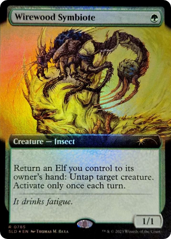 Wirewood Symbiote (Extended Art) 785 card from Secret Lair Drop Series