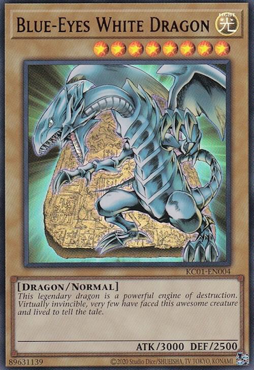 Blue-Eyes White Dragon (UR) KC01-EN004 card from 25th Anniversary Ultimate Kaiba Set