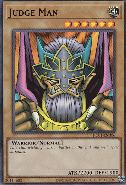 Judge Man KC01-EN006 card from 25th Anniversary Ultimate Kaiba Set