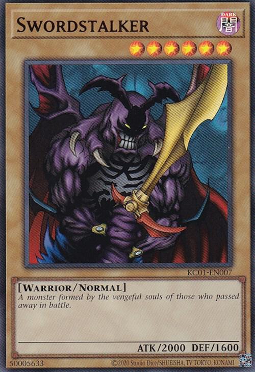 Swordstalker KC01-EN007 card from 25th Anniversary Ultimate Kaiba Set