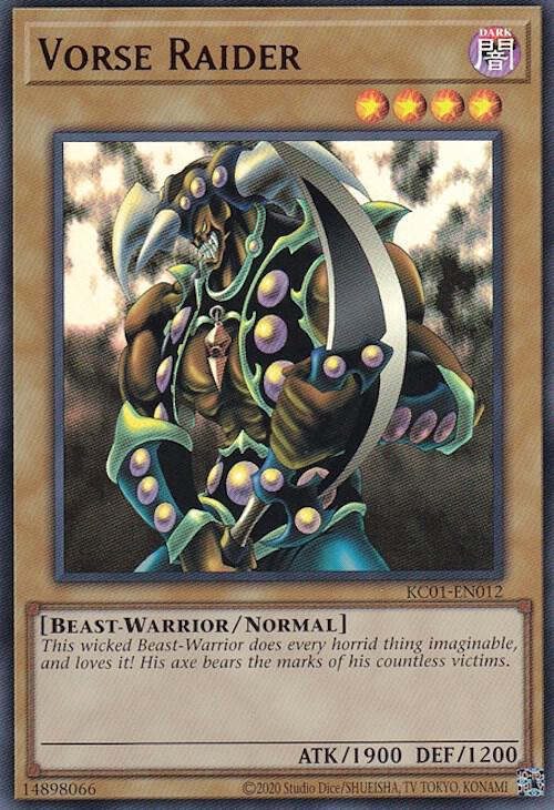 Vorse Raider KC01-EN012 card from 25th Anniversary Ultimate Kaiba Set